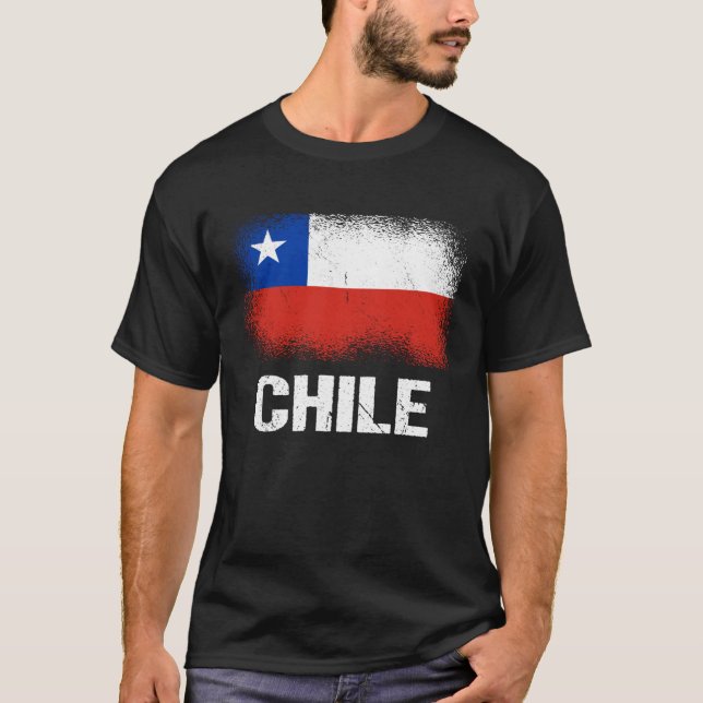 Chilean Flag Chile T-Shirt (Vorderseite)