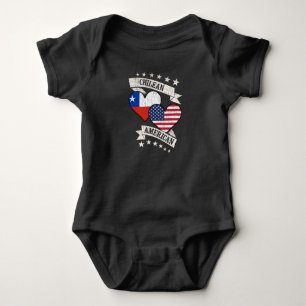 Chilenisch-amerikanische Herzflaggen Chile Amerika Baby Strampler