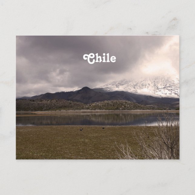 Chilenische Berge Postkarte (Vorderseite)