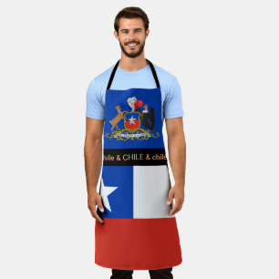 chilenische Fahne Schürze, Chile Koch Küche Schürze