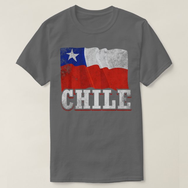 chilenische Flagge 1 T-Shirt (Design vorne)