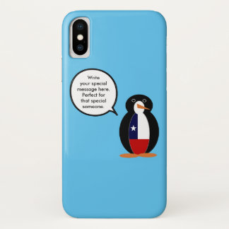 Chilenische Flagge als Vortragende Frau Penguin Case-Mate iPhone Hülle