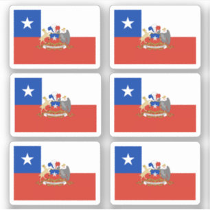 chilenische Flagge Aufkleber