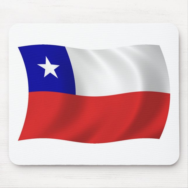Chilenische Flagge Mauspad (Vorne)