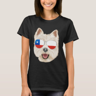 Chilenische Flagge West Highland White Terrier Hun T-Shirt