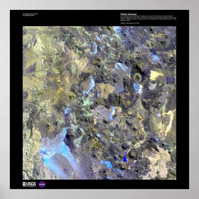 Chilenische Vulkane Poster (Vorne)