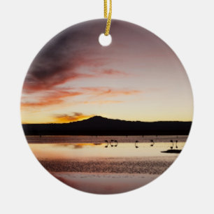 Chilenischer Flamingo Keramik Ornament