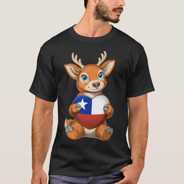 Chilenischer Huemul T-Shirt (Vorderseite)