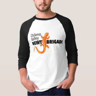 Chileno Valley Newt Brigade Baseball T - Shirt