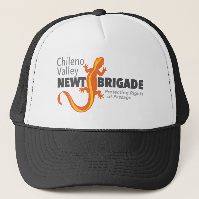 Chileno Valley Newt Brigade Logo Truckhut Truckerkappe (Vorderseite)