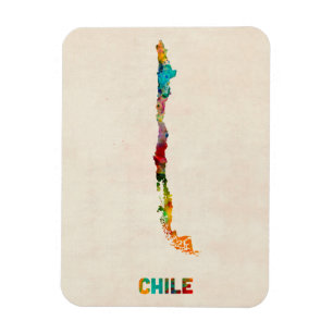 Chilewatercolor-Karte Magnet