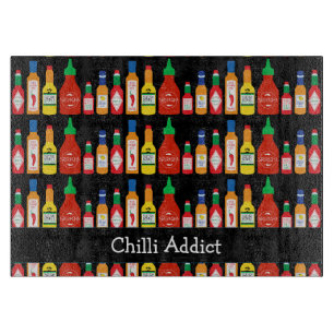 Chili Addict scharfe Lebensmittel Lover Gemustert Schneidebrett