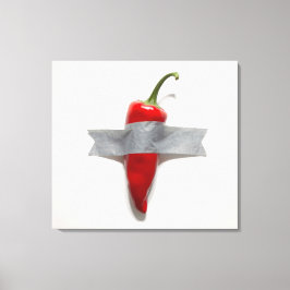 Chili-Canvas mit Duckband Leinwanddruck