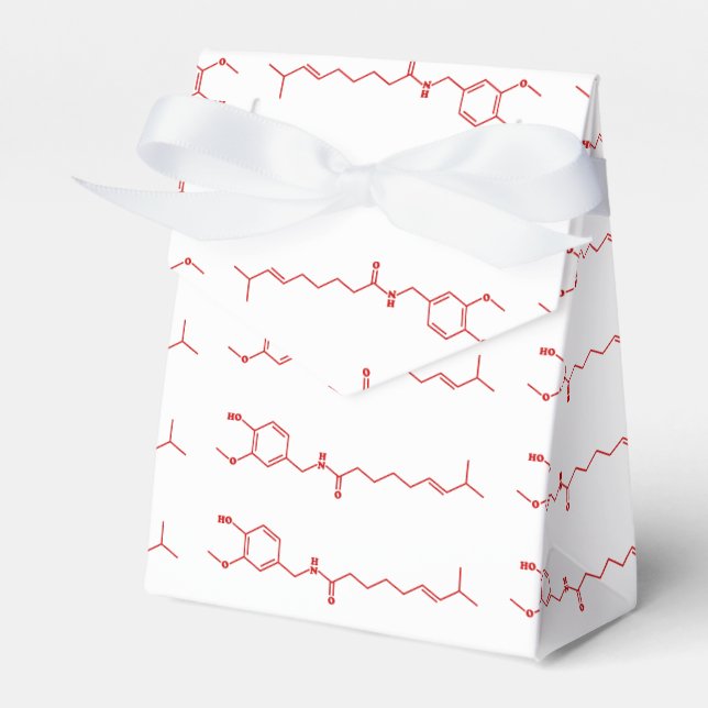 Chili Capsaicin Molekulare Chemische Formel Geschenkschachtel (Vorderseite)