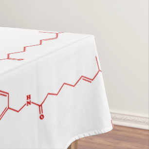 Chili Capsaicin Molekulare Chemische Formel Tischdecke