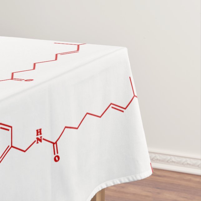 Chili Capsaicin Molekulare Chemische Formel Tischdecke (Beispiel)