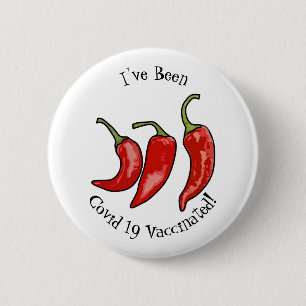 Chili-Cartoon-Abbildung Button