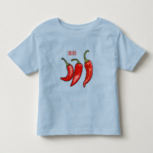 Chili-Cartoon-Abbildung Kleinkind T-shirt