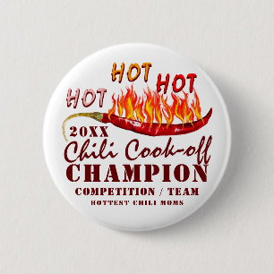 Chili Cook Off Rustic Teamsieger Champion Button