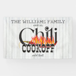 Chili Cookie Cook Off Contest Rustikales Party Banner