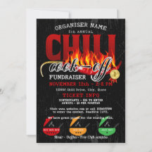Chili Cookoff Cook Off Fundraiser Community Party