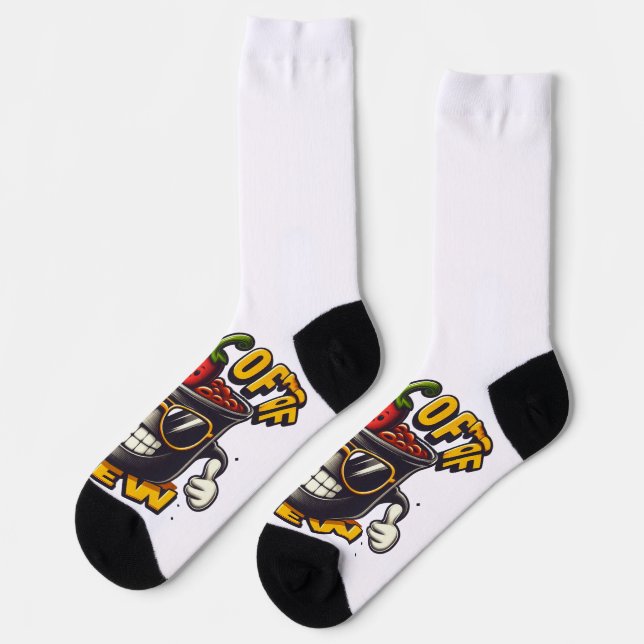 Chili Crew Tasse Socken (Linkes Detail)