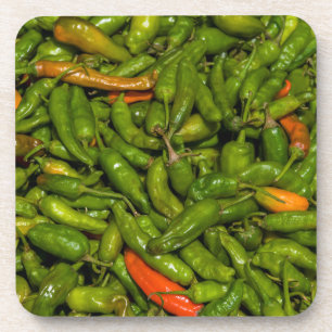 Chili für den Verkauf auf dem Markt Untersetzer
