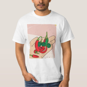 Chili Gewürzige Lebensmittel Gemüse Heiße Paprikas T-Shirt