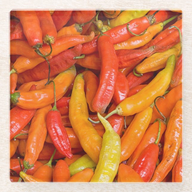 Chili Glasuntersetzer (Vorderseite)
