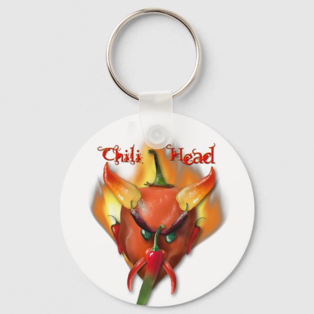Chili Head Devil Schlüsselanhänger (Vorderseite)