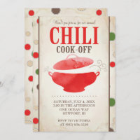 Chili Invitations de concours ~ Invitation BBQ