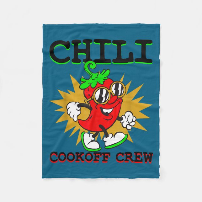 Chili-Koch-Crew Chili-Pfeffer-Kochen Fleecedecke (Vorderseite)