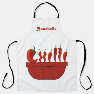 Chili Koch Personalisieren Sie lange Schürze