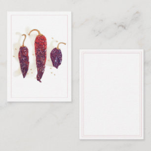 CHILI PAPRIKASCHOTEN 2.5 x 3.5 Flachkarte Mitteilungskarte