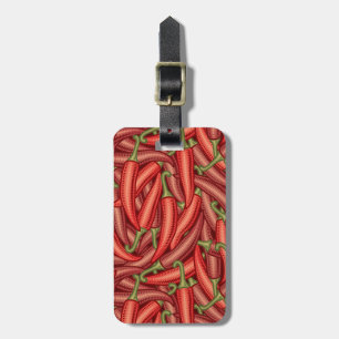 Chili-Paprikaschoten Gepäckanhänger