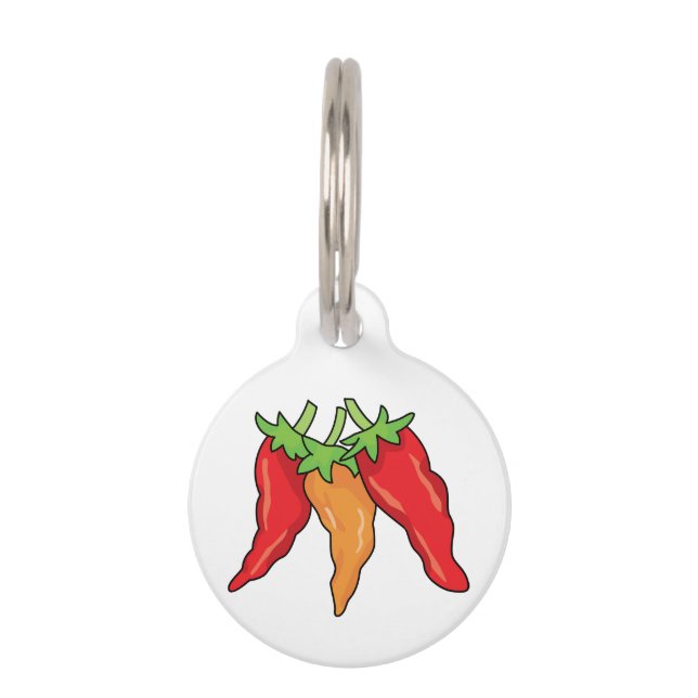 Chili-Paprikaschoten Haustiermarke (Vorderseite)