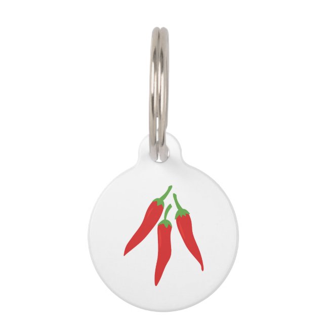 Chili-Paprikaschoten Haustiermarke (Vorderseite)