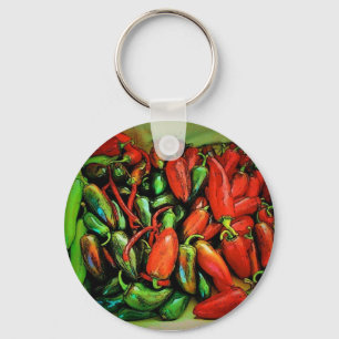 Chili-Paprikaschoten-Schlüsselanhänger Schlüsselanhänger