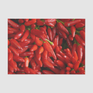 Chili-Paprikaschoten Seidenpapier