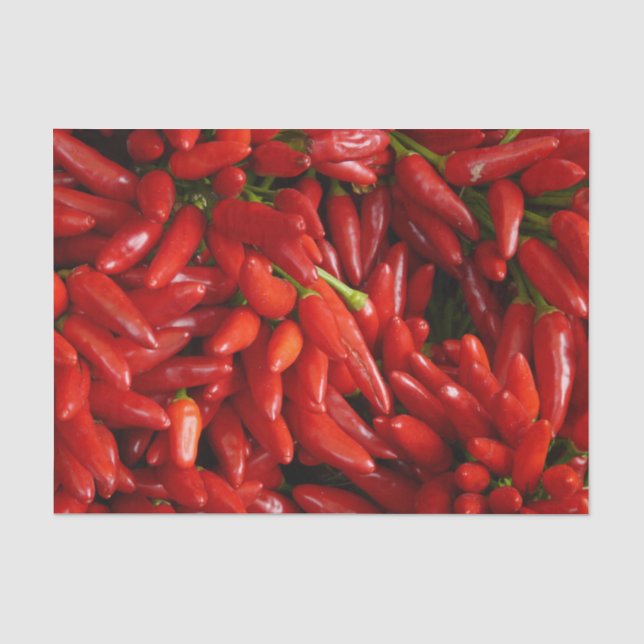 Chili-Paprikaschoten Seidenpapier (Vorderseite)
