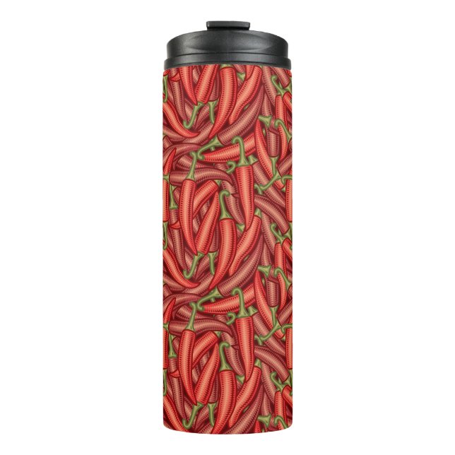 Chili-Paprikaschoten Thermosbecher (Vorderseite)