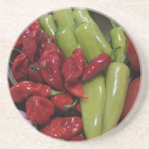 Chili-Paprikaschoten Untersetzer