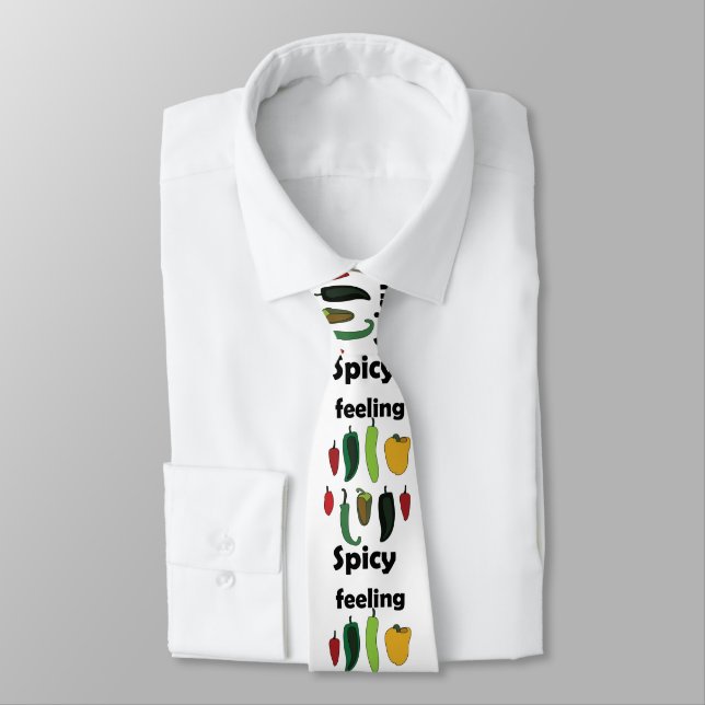 Chili Pepper Feeling Spicy Fiesta Party Krawatte (Gebunden)
