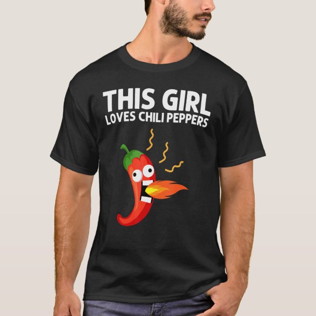Chili Pepper Girls Kinder Spicy Habanero Chile T-Shirt (Vorderseite)