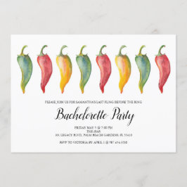 Chili Pepper Junggeselinnen-Abschied Einladung