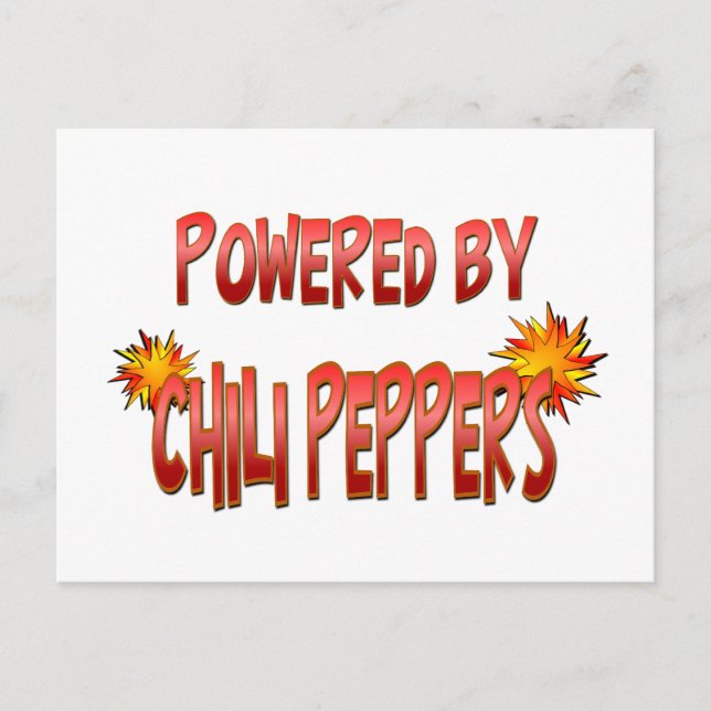 Chili Pepper Power Postkarte (Vorderseite)
