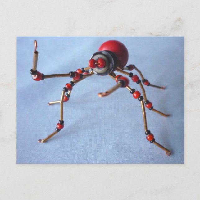 Chili Pepper Spider Postkarte (Vorderseite)