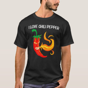 Chili Pfeffer für Männer Rot-Spitzblüte Jalap T-Shirt