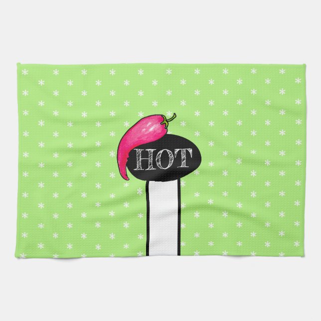 Chili Pfeffer Geschirrtuch (Horizontal)