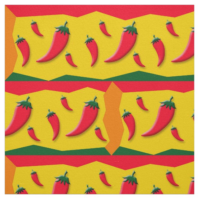 Chili-Pfeffer-Party Stoff (Muster)